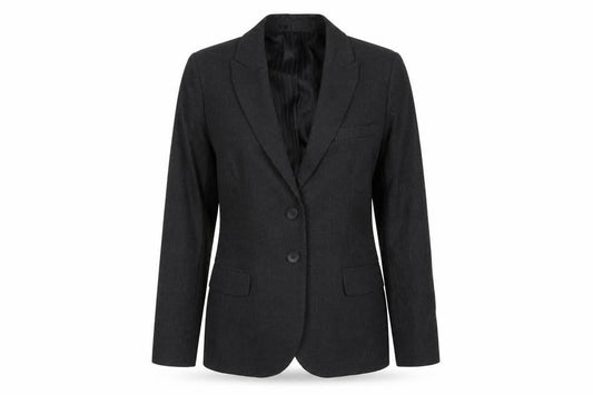 EVERYONE Womens Black Polyacrylate Fibre Jacket Blazer Size 10