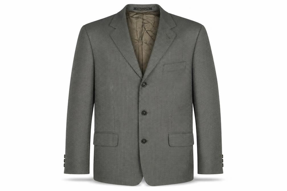 Marks & Spencer Mens Grey Cotton Jacket Suit Jacket Size 42 Regular