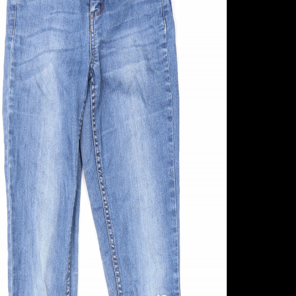VERO MODA Womens Blue Cotton Skinny Jeans Size 26 in L28 in Regular Zip
