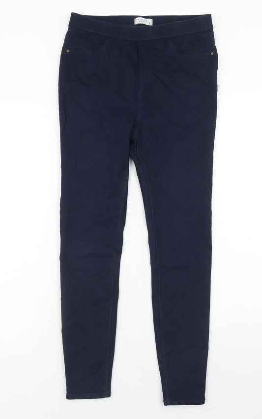 Papaya Womens Blue Cotton Jegging Jeans Size 8 L29 in Regular