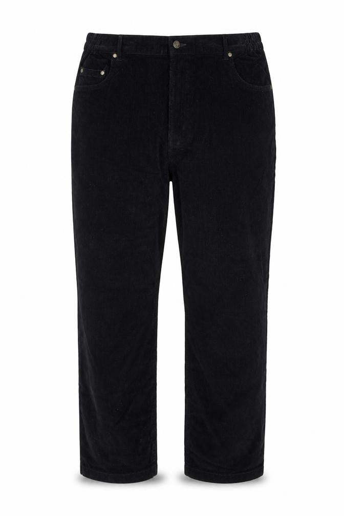 Pegasus Mens Blue Cotton Trousers Size 38 in L27 in Regular Zip