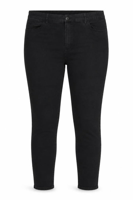 Womens Black Polyester Skinny Jeans Size 37 in Regular Zip