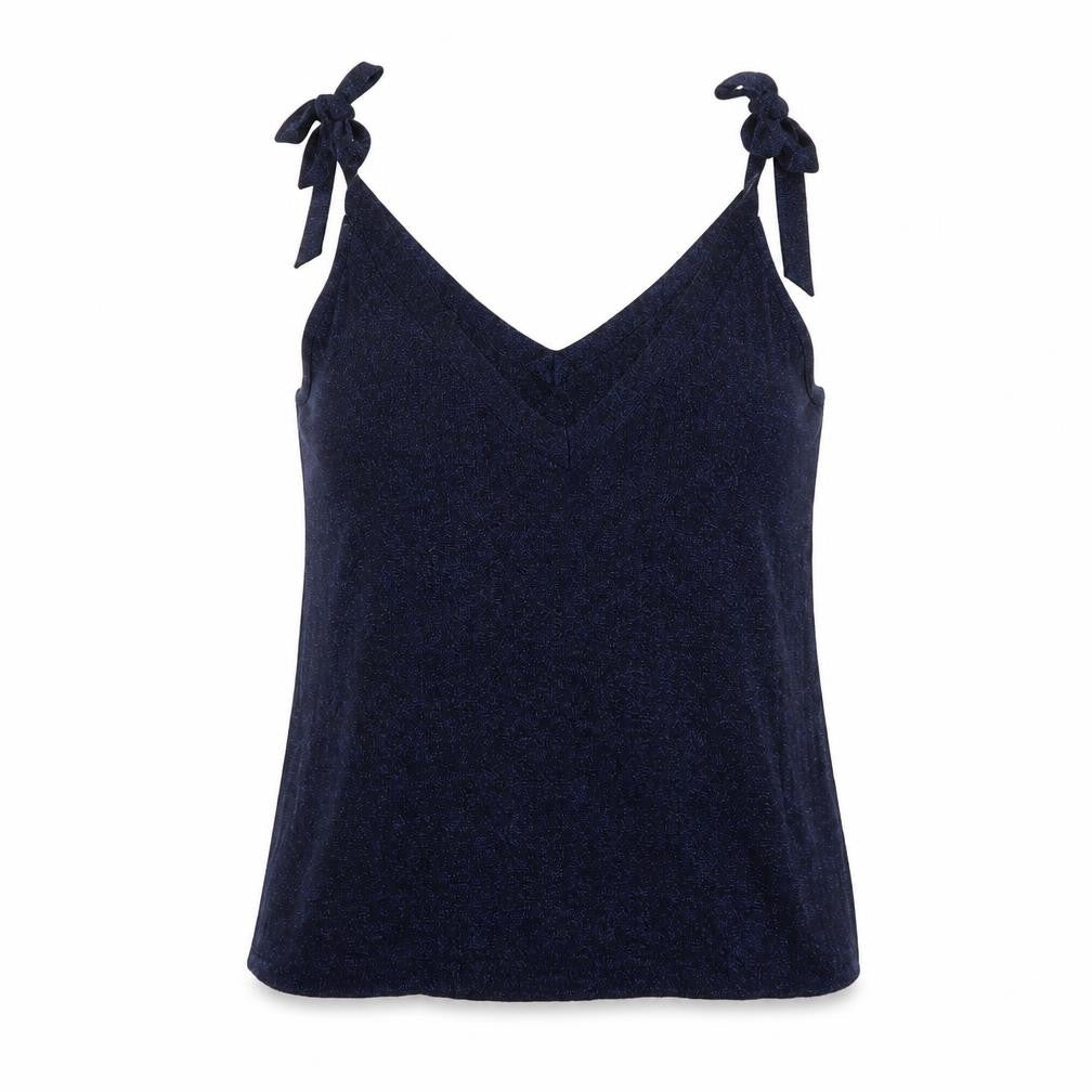 NEXT Womens Blue Cotton Basic Tank Size 12 V-Neck