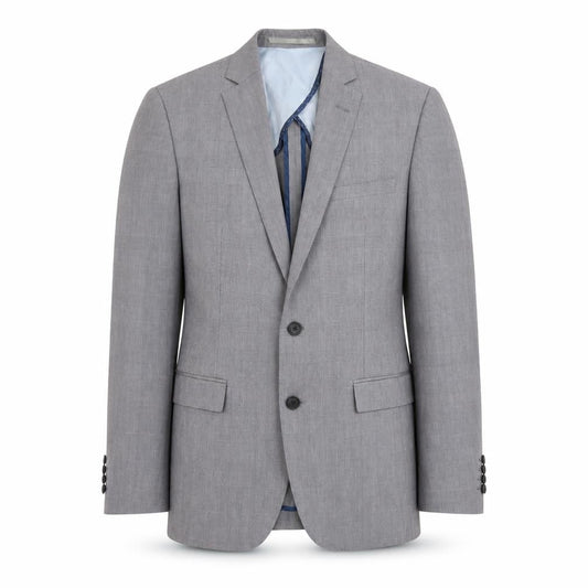French Connection Mens Grey Plaid Polyester Jacket Suit Jacket Size M Regular