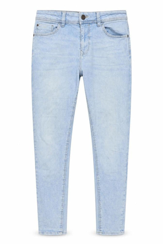 Bershka Mens Blue Cotton Skinny Jeans Size L L29 in Regular Button