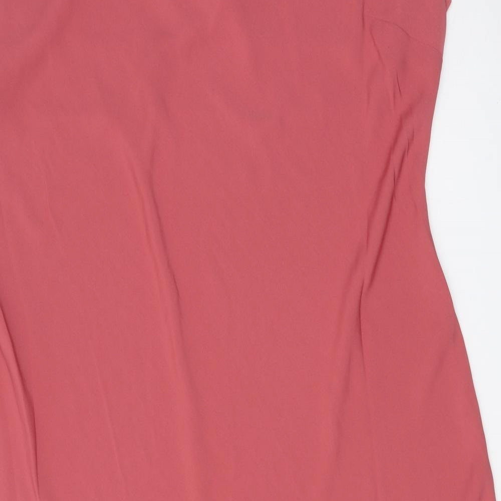 City Chic Womens Pink Polyester Bodycon Size 22 Cowl Neck Pullover