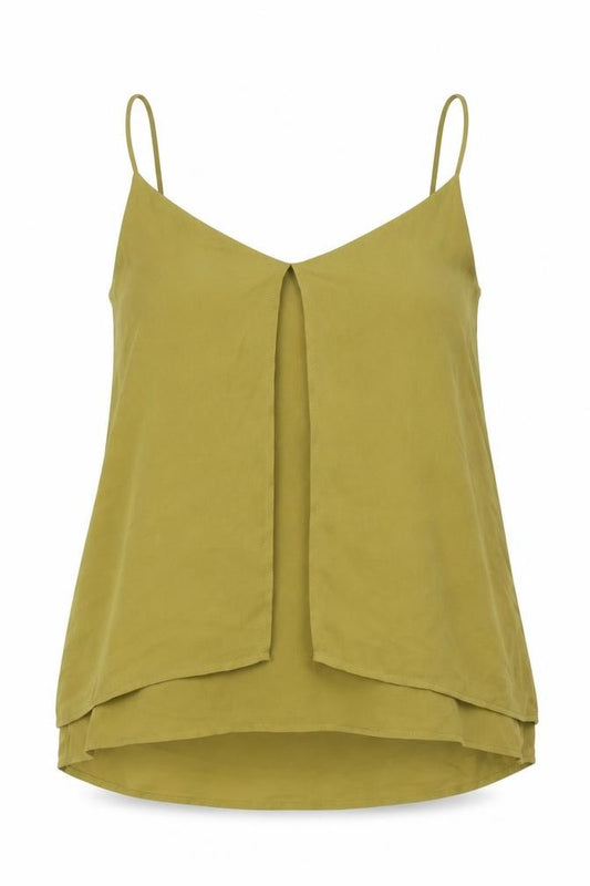 H&M Womens Green Polyester Camisole Tank Size 10 V-Neck
