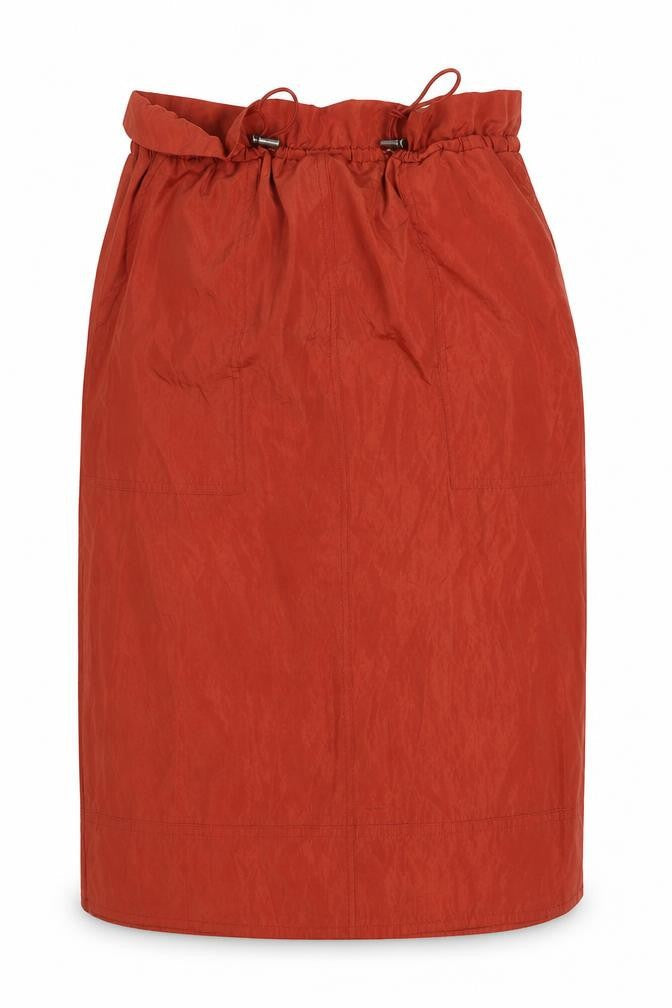 Gap Womens Orange Polyester Straight & Pencil Skirt Size S Drawstring