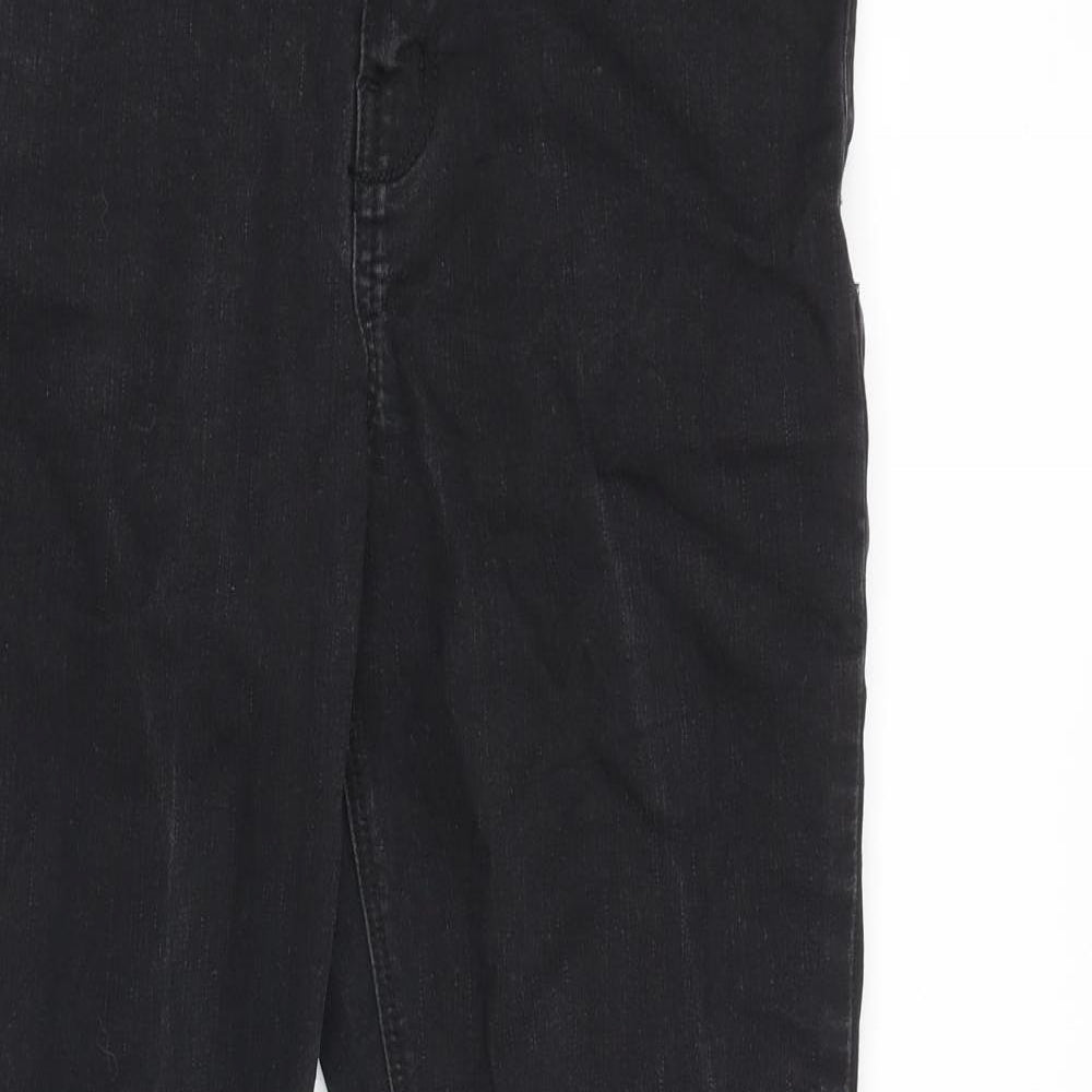 George Womens Black Cotton Skinny Jeans Size 10 Slim Zip