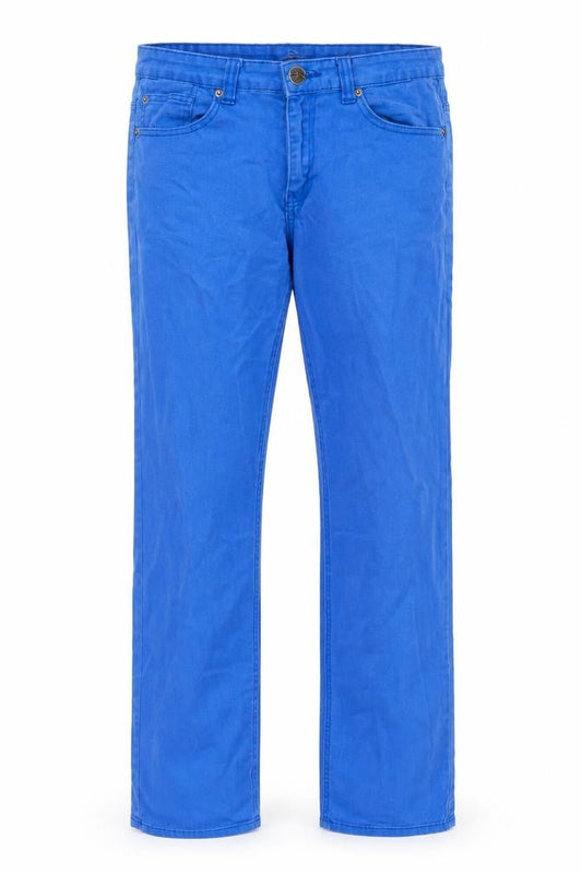 Jordache Womens Blue Cotton Straight Jeans Size 30 in Regular Zip