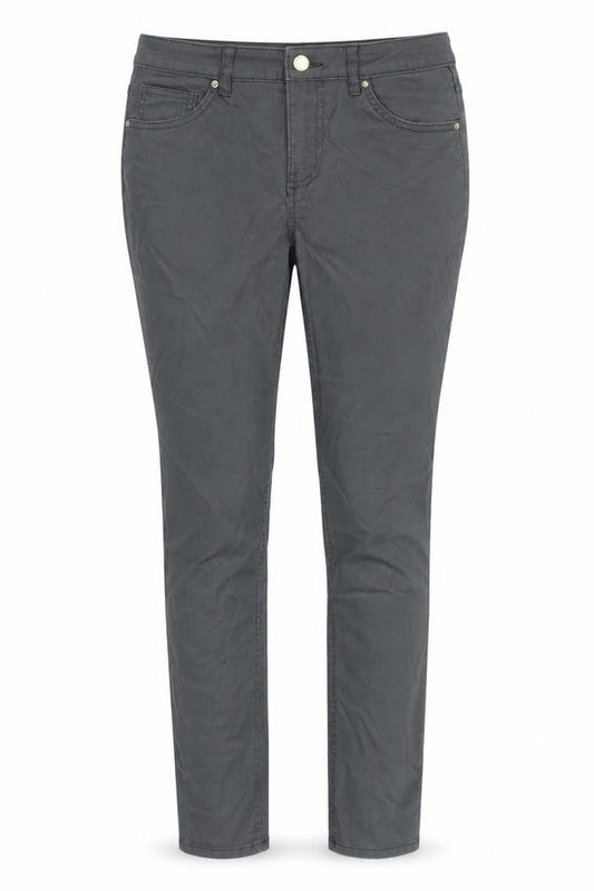 H&M Womens Grey Cotton Skinny Jeans Size 8 Regular Zip
