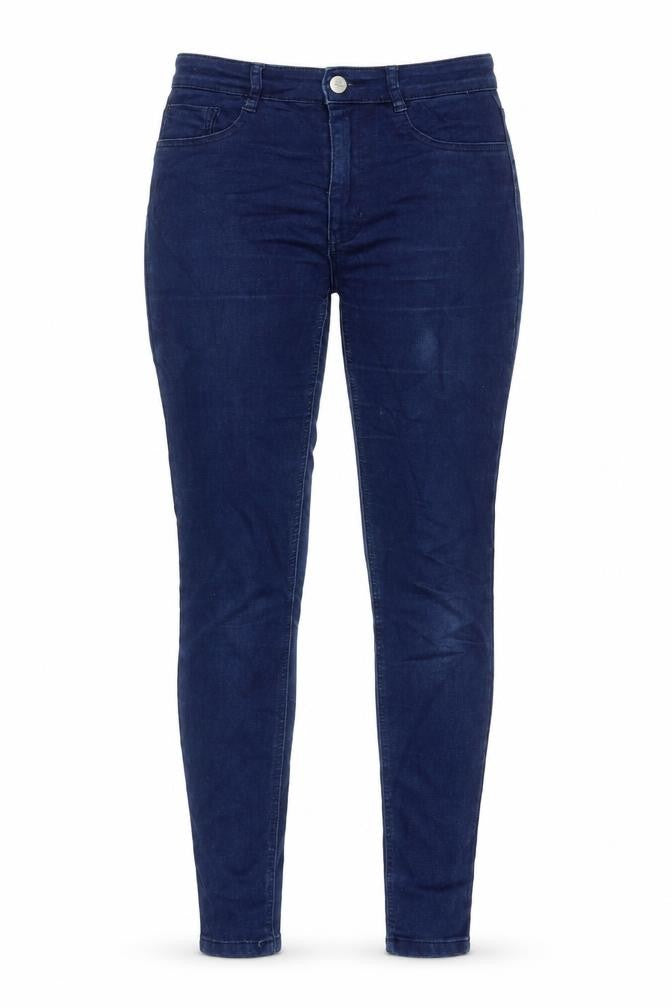 Pull&Bear Womens Blue Cotton Skinny Jeans Size 10 Slim Zip