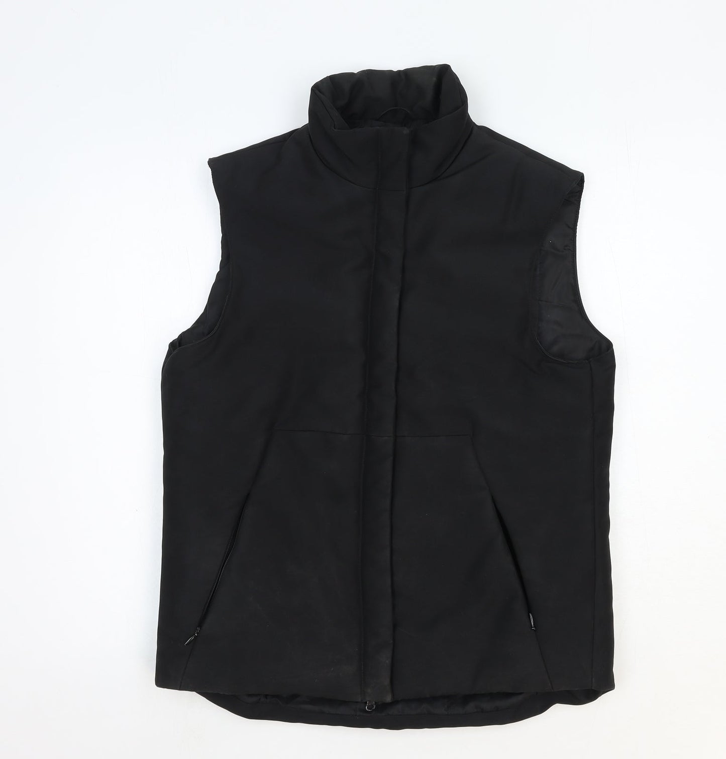 Yessica Womens Black Gilet Jacket Size 10 Zip