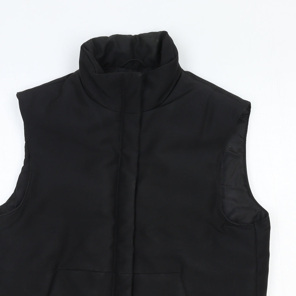 Yessica Womens Black Gilet Jacket Size 10 Zip