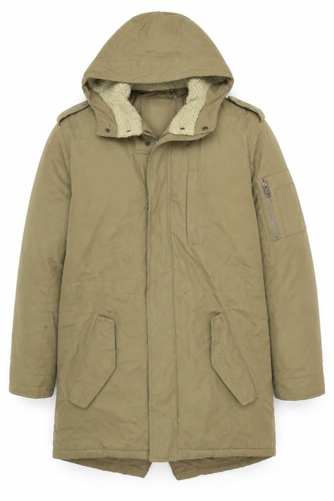 Brave Soul Womens Brown Jacket Size M Zip - Hooded