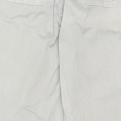 Zara Womens Beige Polyester Tapered Jeans Size 8 Regular Zip