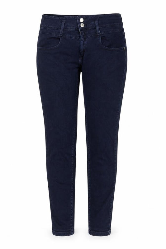 Topshop Womens Blue Cotton Skinny Jeans Size 30 in Regular Zip