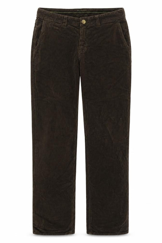 Deserious Womens Green Cotton Trousers Size 34 in Regular Zip