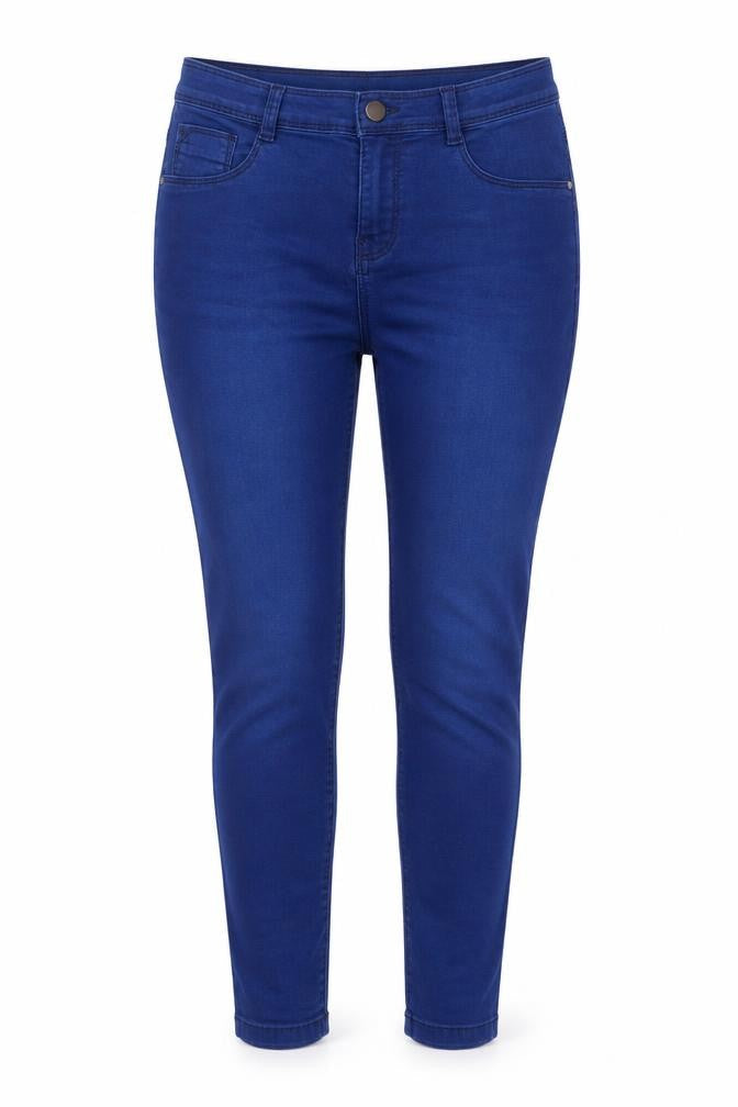 Dorothy Perkins Womens Blue Cotton Skinny Jeans Size 10 Regular Zip