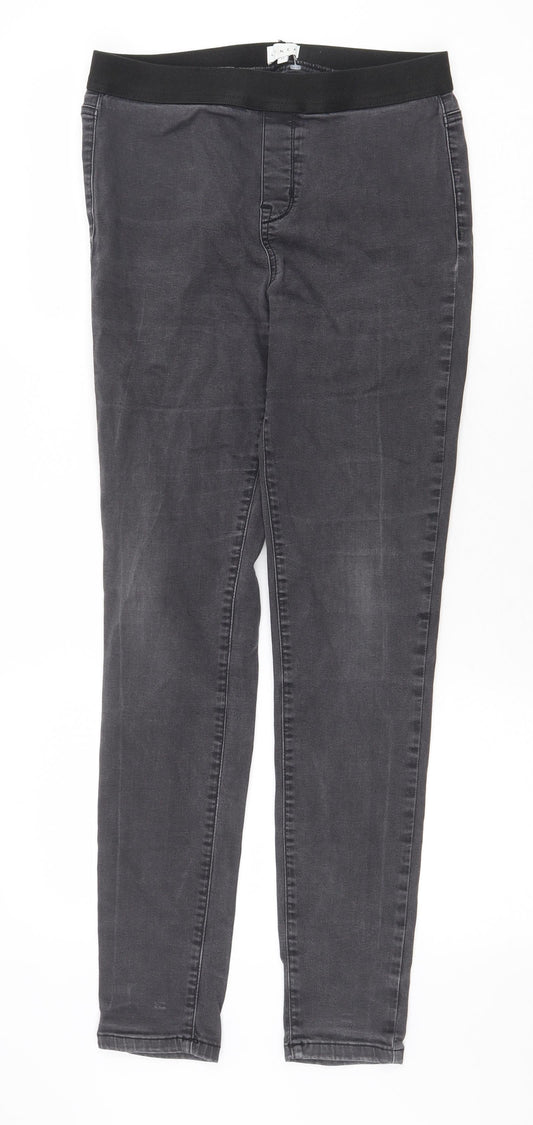 Linea Womens Grey Cotton Jegging Jeans Size 12 Regular