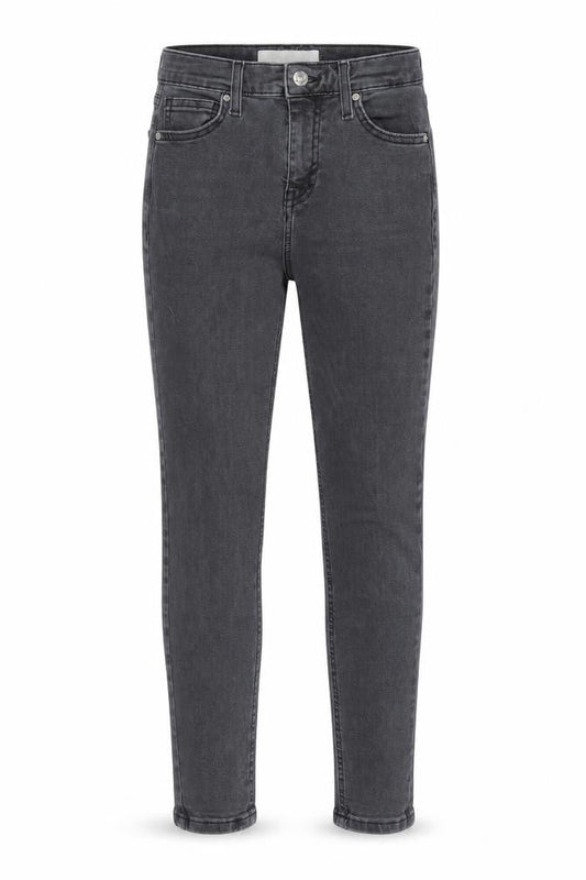 Topshop Womens Grey Cotton Skinny Jeans Size 26 in Regular Zip