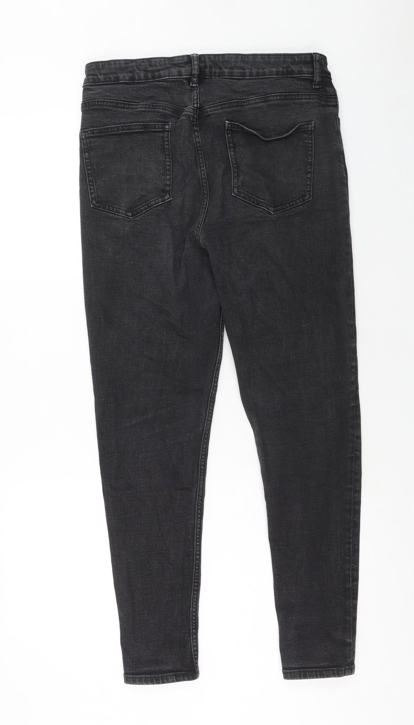 As You Womens Black Cotton Skinny Jeans Size 32 in L32 in Regular Zip