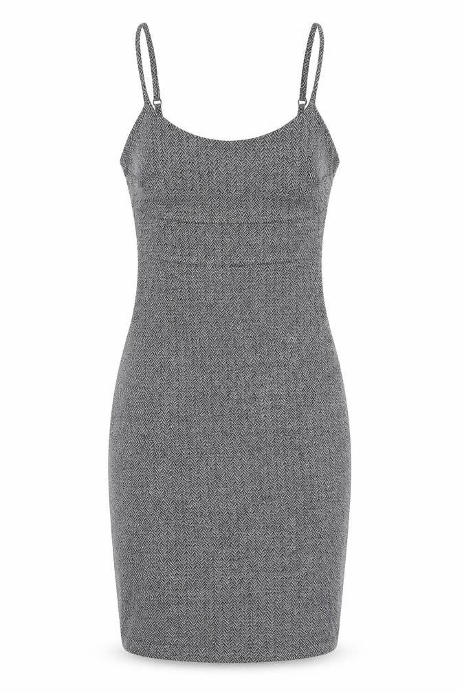 Miss Selfridge Womens Grey Geometric Polyester Shift Size 6 Round Neck Pullover