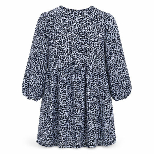 Stradivarius Womens Blue Floral Polyester A-Line Size L Roll Neck Pullover