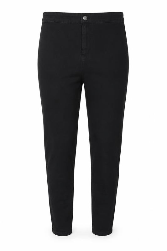 Denim & Co. Womens Black Cotton Skinny Jeans Size 14 L28 in Regular Button