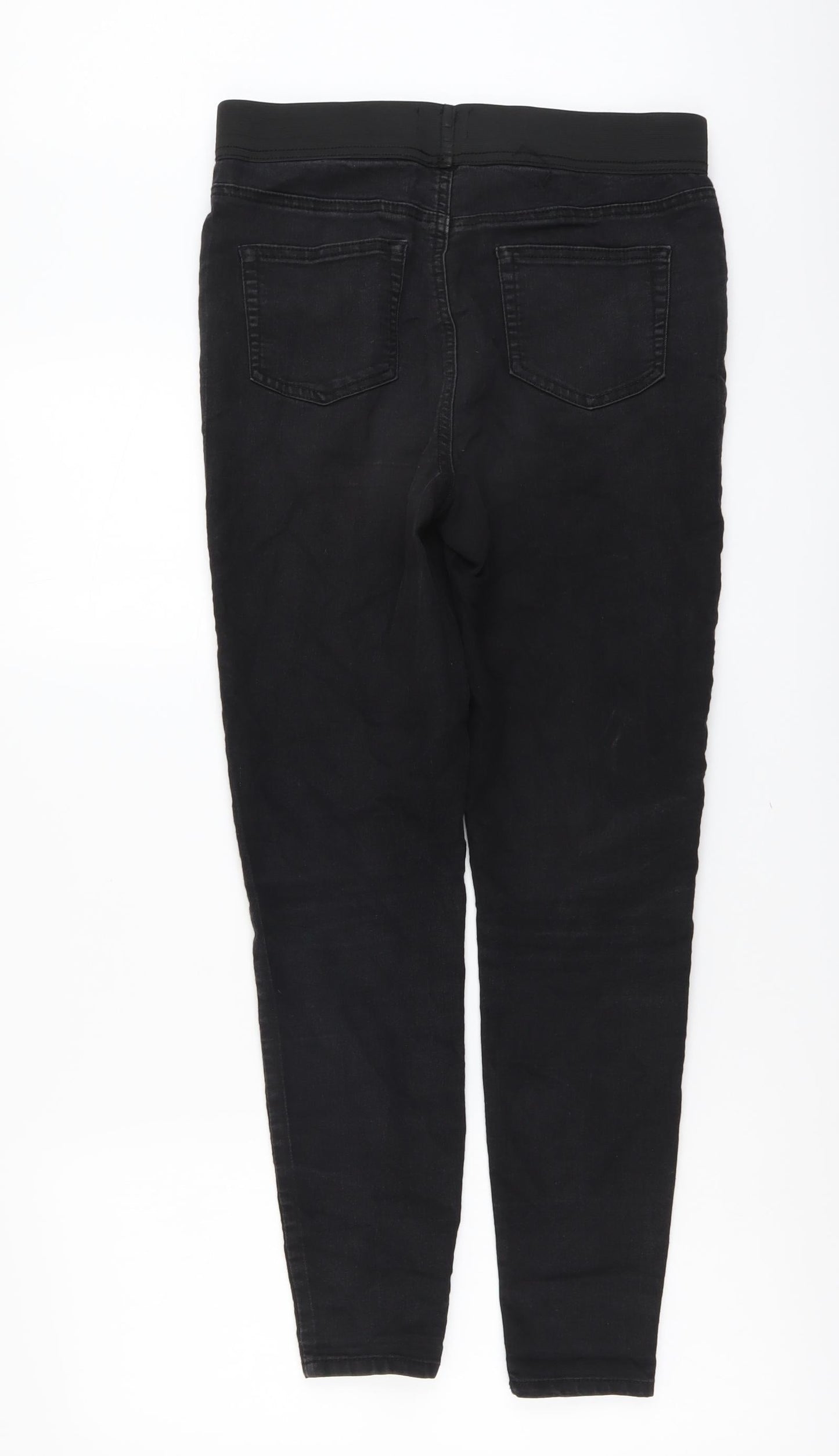 Papaya Womens Black Cotton Jegging Jeans Size 10 L27 in Regular