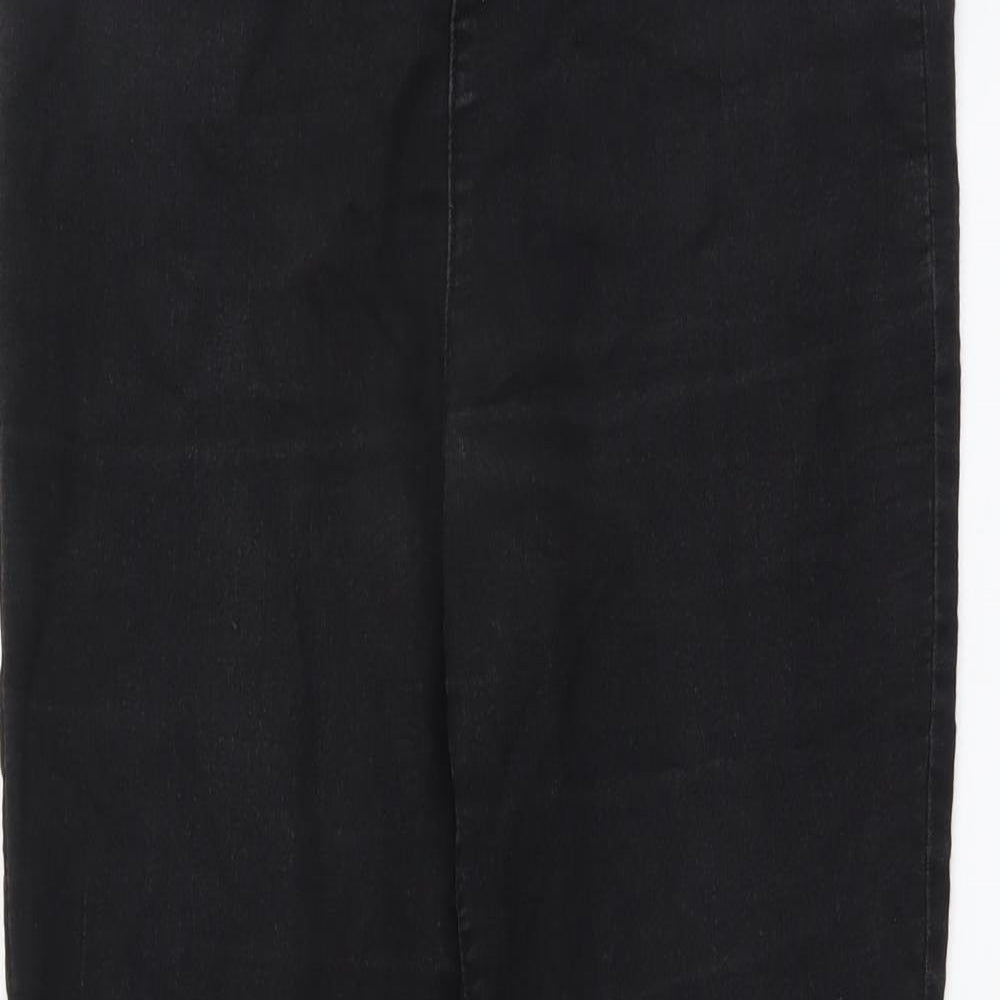 Papaya Womens Black Cotton Jegging Jeans Size 10 L27 in Regular