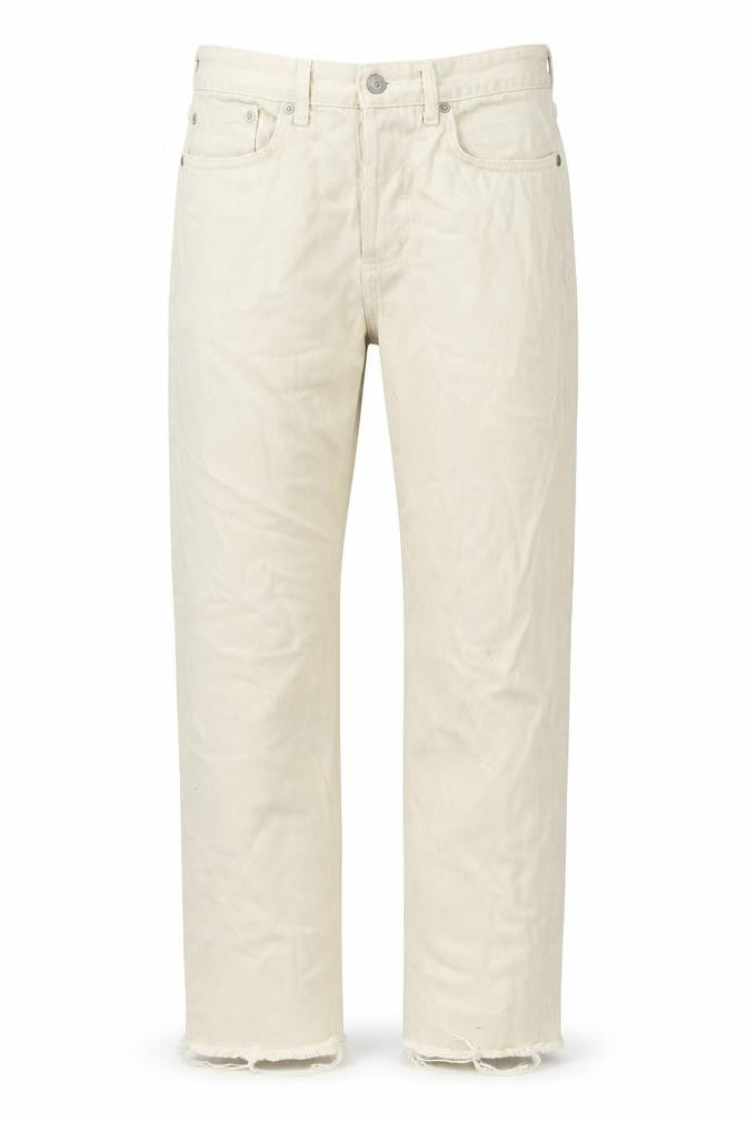 Loom Womens Beige Cotton Straight Jeans Size 30 in L32 in Regular Button