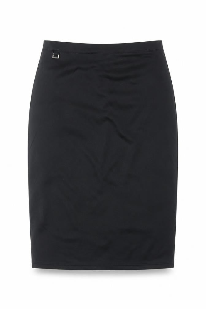 Wardrobe Womens Black Polyester Straight & Pencil Skirt Size 12