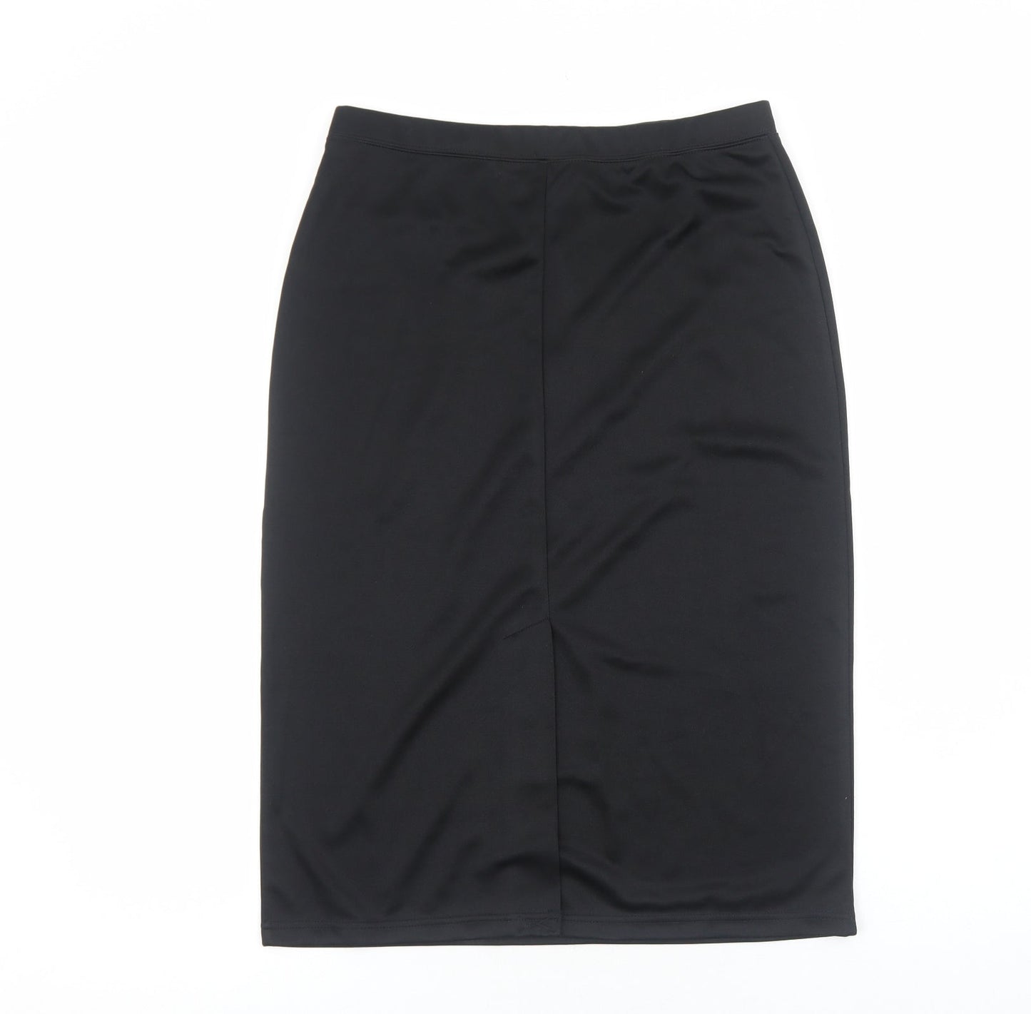 Wardrobe Womens Black Polyester Straight & Pencil Skirt Size 12