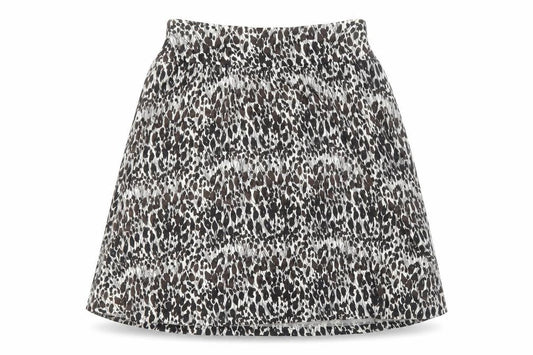 Ann Taylor Womens Brown Animal Print Viscose Swing Skirt Size M - Leopard Pattern