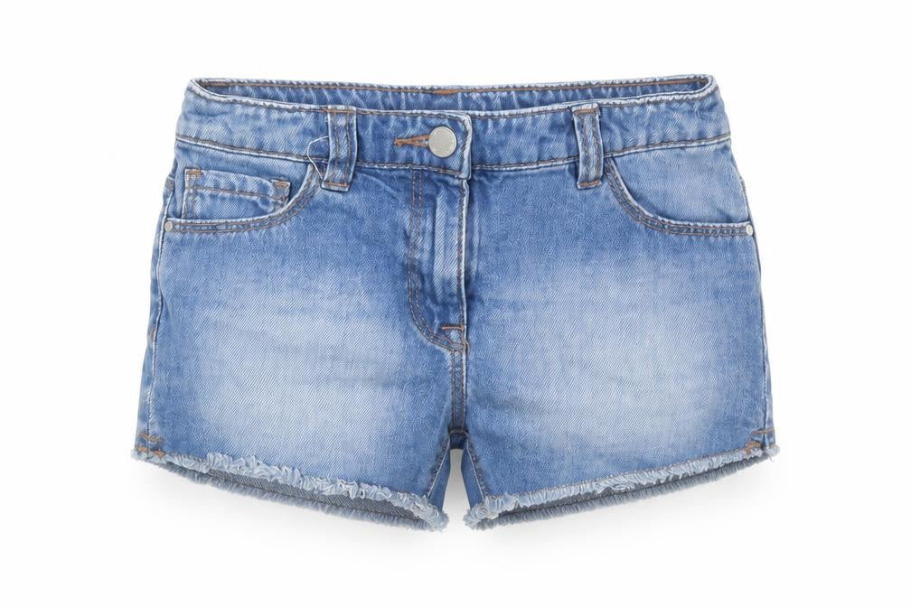 NEXT Girls Blue Cashgora Hot Pants Shorts Size 8 Years Regular Zip