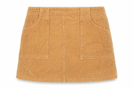 BDG Womens Brown Cotton Mini Skirt Size S Zip