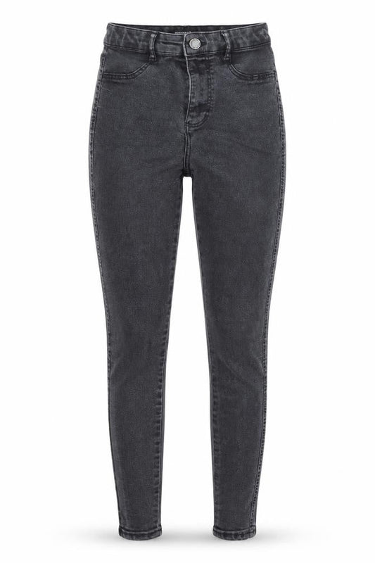 Zara Womens Black Cotton Skinny Jeans Size 6 Slim Button