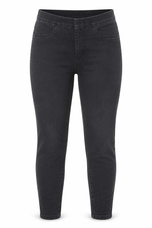 Marks & Spencer Womens Black Cotton Skinny Jeans Size 12 Slim Button