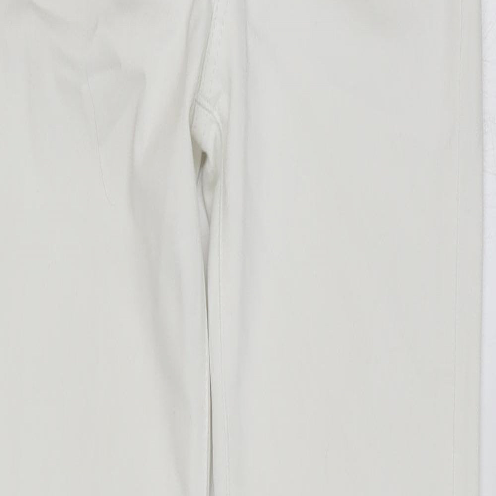 Toxik3 Womens White Cotton Skinny Jeans Size S Regular Button