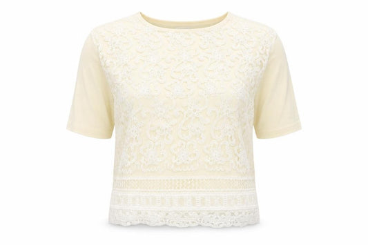 NEXT Womens Ivory Cotton Basic T-Shirt Size 14 Round Neck