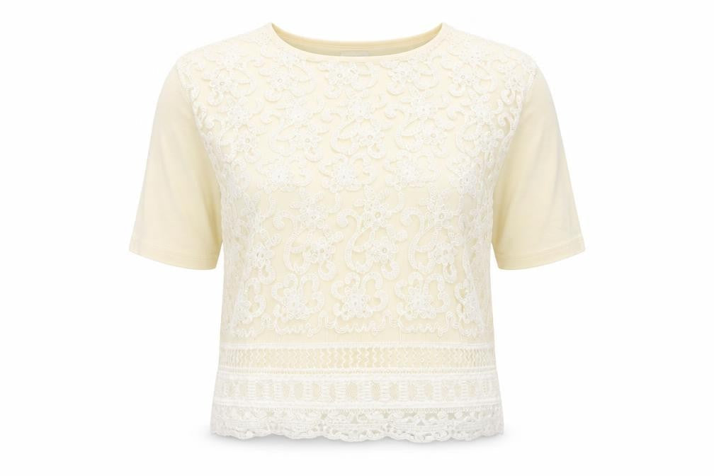 NEXT Womens Ivory Cotton Basic T-Shirt Size 14 Round Neck