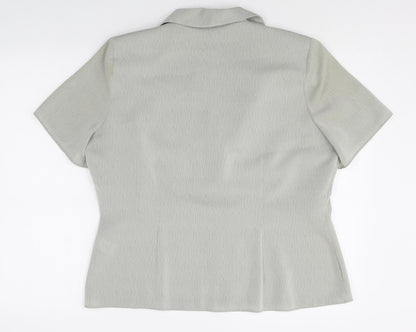 Bonmarché Womens Green Polyester Jacket Suit Top Size 16