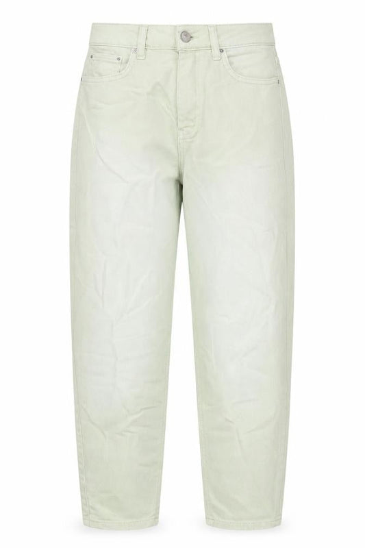 Marks & Spencer Womens Green Cotton Boyfriend Jeans Size 8 Regular Zip