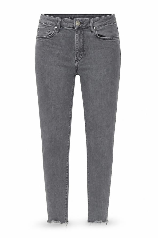 Marks & Spencer Womens Grey Cotton Skinny Jeans Size 12 Regular Zip