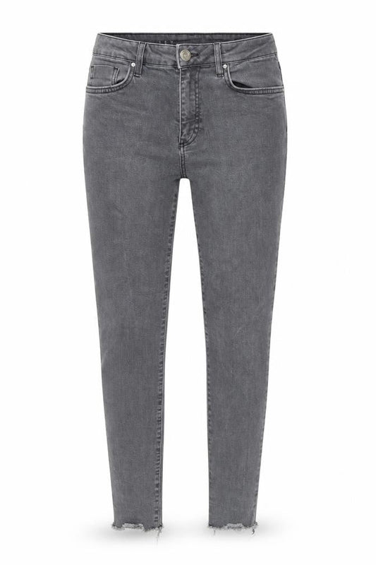 Marks & Spencer Womens Grey Cotton Skinny Jeans Size 12 Regular Zip