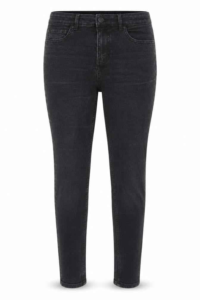 Marks & Spencer Womens Black Cotton Skinny Jeans Size 12 Regular Zip