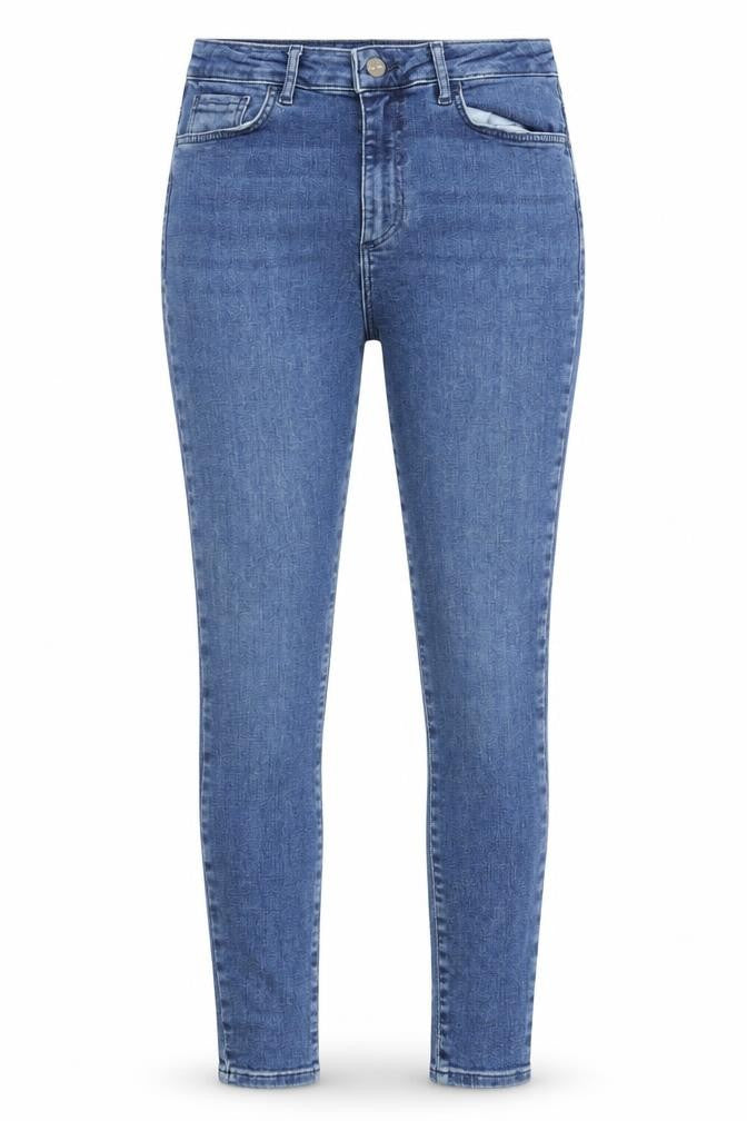 VERO MODA Womens Blue Cotton Skinny Jeans Size 34 in Regular Zip