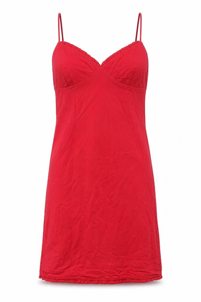 Debenhams Womens Red Polyester A-Line Size 12 Sweetheart Zip