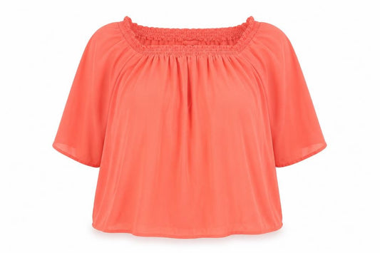 Atmosphere Womens Red Viscose Basic Blouse Size 16 Square Neck